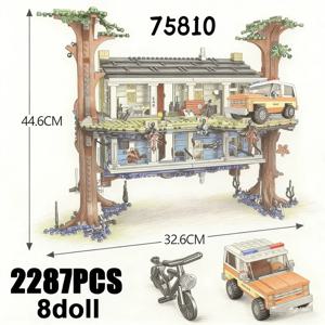 75810 이상한 이야기 캐릭터들 뒤집힌 모델 휴일 선물 2287PCS 브릭 어린이 교육용 장난감