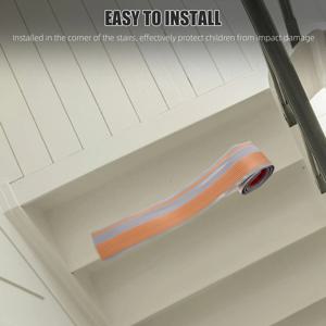 계단 미끄럼 방지 보호대 밝은 색상 실내외 계단 모서리 트림 텍스처 표면 자가 접착 코너 안전 몰딩