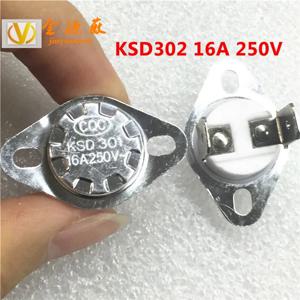정상 닫힘 온수기 스위치 온도 제어 스위치 세라믹, KSD301, 302, 40 ℃-150 ℃, 16A, 250V, 정품, 신제품
