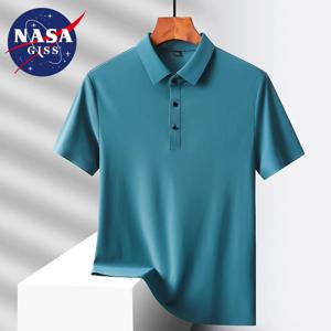 인기있는 나일론 원단, 아빠 여름옷, 중년남성 반팔티셔츠, 여름 아이스실크 속건, 미드