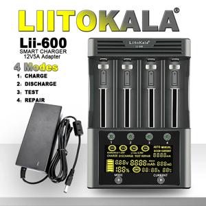 리토칼라 Lii-600 배터리 충전기 12V5A (리튬이온 3.7V 및 니켈수소 1.2V 배터리 Lii-202 402 Lii-S8 S12 Lii-500 18650 26650 AA AAA 호환)