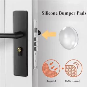 문 손잡이 벽 보호대 투명 소프트 고무 도어 스토퍼 도어 핸들 범퍼 무음 스티커 벽 보호 패드 방음 패드 보호 플러그