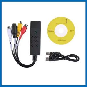 비디오 오디오 변환 캡처 카드 USB 2.0 이지 캡 비디오 오디오 변환기 TV DVD VHS 오디오 캡처 어댑터 카드 TV 비디오 DVR
