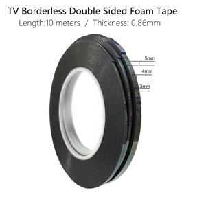 3 4 5 6mm LCD 화면 프레임리스 테이프 접착제 TV 용 양면 접착 테이프 경계선없는 곡선 디스플레이 수리 액세서리