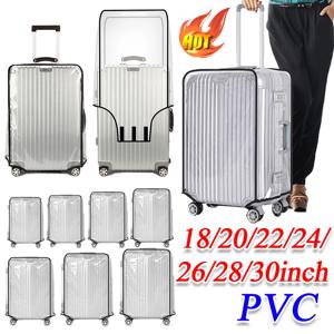 18-30 인치 투명 가방 커버 보호대 PVC 가방 커버 보호대 바퀴 달린 가방 용 스크래치 방지 트롤리 케이스 커버