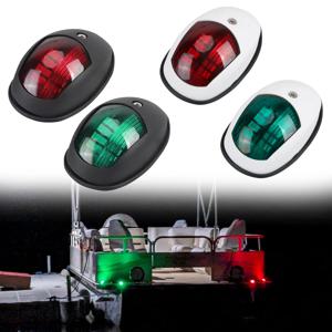 방수 10-30V LED 네비게이션 라이트 신호 경고 램프 해양 보트 요트 트럭 트레일러 밴에 대한 우현 포트 측면 표시기