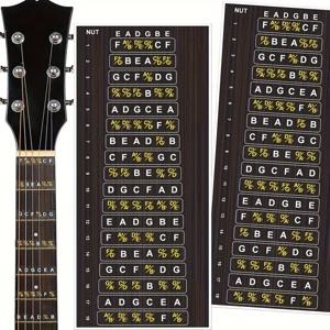 1 Pc 기타 Fretboard 스티커 스케일 노트 스티커 클래식 어쿠스틱 일렉트릭 기타에 적합