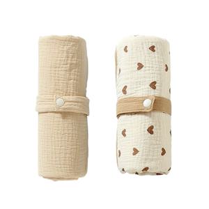 접이식 아기 유아 면화 변경 패드 재사용 가능한 부드러운 면화 유아 매트 신생아 언더 패드 용 변경 패드 양면 매트리스