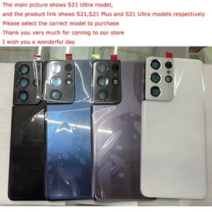 삼성 갤럭시 S21 S21 플러스 배터리 커버 용 S21 울트라 백 유리 삼성 S21 울트라 하우징 유리 패널 용 후면 도어 유리