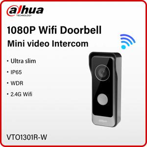 Dahua 2MP WiFi 미니 홈 비디오 인터콤 무선으로 IP 초인종 카메라 IR 도어 스테이션 APP HD 영상 통화 IP65 H.265 VTO1301R-W