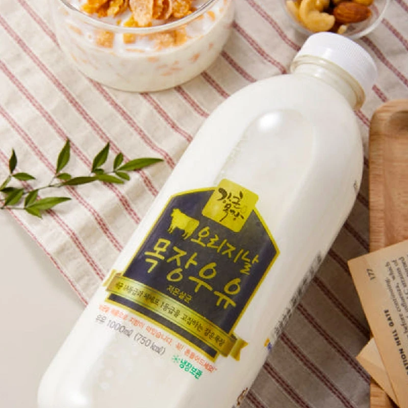 강훈목장 오리지날 목장 우유 1000mlx2개 부터 젖소 원유 그대로 1A/1등급 신선 생산당일 원유 무첨가(HACCP 인증)