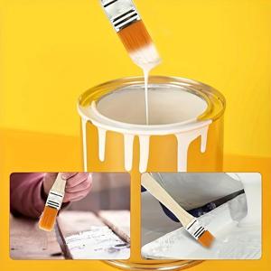 10개 나일론 브러쉬, 짧은 나무 손잡이 아트 페인트 브러쉬, 수채화 브러쉬, 벽 브러쉬, 아트 브러쉬, 청소 도구