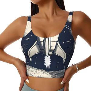 우주 프린트 여성 캐주얼 스포츠 조끼 요가 조끼 트렌디 경량 조끼 시즌 편안함