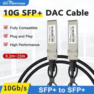 10G SFP+ DAC 케이블 0.2m 0.5m 1m 3m 5m 10Gbps SFP+ 트위낙스 DAC 케이블 (Cisco, MikroTik, Intel 스위치 GBIC DAC 케이블 호환)