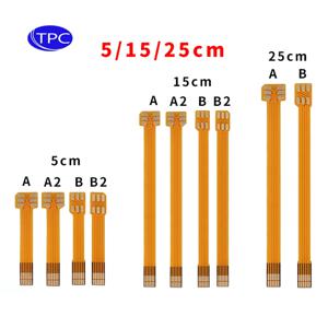 SIM 카드 확장 컨버터 3FF 마이크로 2FF 표준 4FF 나노 심 카드 소프트 플렉스 FPC 케이블 연장기 5/15/25cm 어댑터 변환기