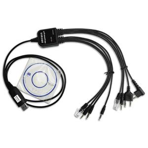 8 in 1 컴퓨터 CD 소프트웨어 Kenwood Baofeng 용 USB 프로그래밍 케이블 Motorola Yaesu Icom 워키 토키 양방향 CB 라디오