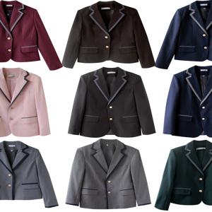 한국 스타일 학생 교복 재킷 영국 대학풍 외투 상의 커플 의류 여권 사진 촬영 교복