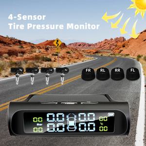 자동차 타이어 공기압 모니터링 시스템 자동차 타이어 공기압 모니터 타이어 공기압 알람 4개의 외부 센서