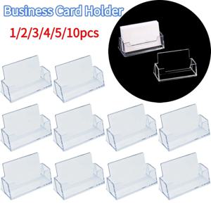 투명 명함 홀더 주최자 사무실 책상 디스플레이 스탠드 메모 카운터 액세서리 탁상용 명함 홀더 케이스 박스
