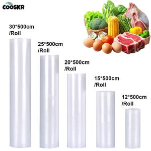진공 포장기용 식품 진공 보관 포장 백 고기 과일 채소 진공 포장 백 12/15/20/25/30cm 500cm/롤