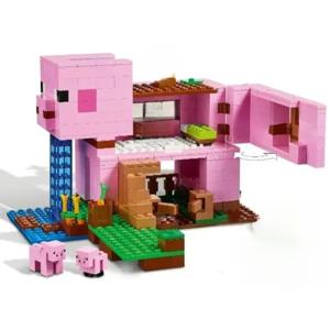 Piggy House 빌딩 블록 세트 21170 크리스마스 선물에 적합한 레고 입자와 호환 가능