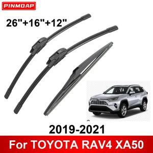 1/2/3/4/6PCS TOYOTA RAV4 XA50 2019-2021 용 자동차 와이퍼 전면 후면 와이퍼 블레이드 브러쉬 자동차 액세서리 2019 2020 2021