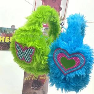 서브컬쳐 겨울용 따뜻한 플러시 이어팁 밀레니엄 Y2K 이어팁 소녀용 접이식 귀 보호 사이클링 장식 액세서리
