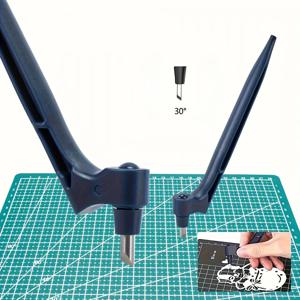 360˚ 회전 종이 예술 절단 도구 스테인리스 공예 칼 스티커 스크랩북 커터 DIY 아트 나이프 다용도 절단 칼