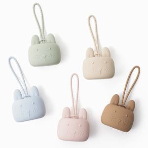 1개 아기 실리콘 젖꼭지 홀더 케이스, 100% 부드러운 실리콘 젖꼭지 홀더 컨테이너 박스 젖꼭지 보관 케이스