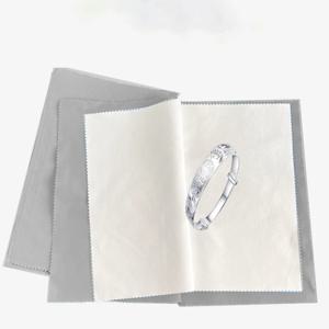 보석 세척액 및 25x32cm 금, 은, 다이아몬드용 광택 천. 안전하고 무독성인 초음파 액체 변색 제거제