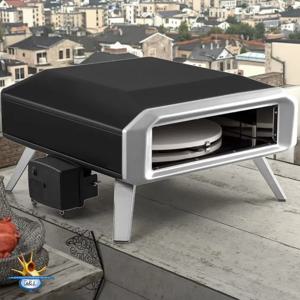 16인치 자동 회전 야외 피자 오븐 및 바베큐 그릴, 정원용 적합