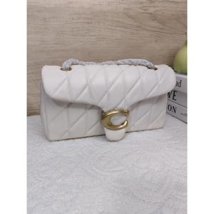 다이아몬드 패턴 체인이 있는 하이 버전 정품 가죽 Y2K 클래식 여성용 체크무늬 소프트 백, 크로스바디 백, 숄더백