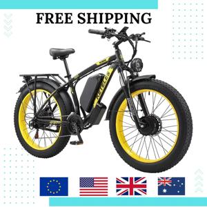 1000W 전기 자전거 접이식 48v 도매 26인치 팻 타이어 강력한 듀얼 모터 전기 자전거