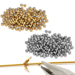 100pcs 스테인레스 스틸 볼 크림프 엔드 비즈 Dia1.5/2/2.5/3/3.5/4mm Diy 쥬얼리에 대 한 스토퍼 스페이서 비즈 결과 용품 만들기