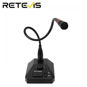 Retevis Aliunce SM01 워키 토키 용 데스크탑 마이크 RT622 RT3S HD1 RA685 RT95 양방향 라디오 핸드 헬드 마이크 2pin / GP328plus