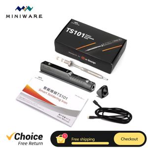기존 MINIWARE TS101 납땜 인두 휴대용 가변 온도 디지털 솔더 스테이션 팁 TS-BC2 PD3.1 90W TS100 업그레이드