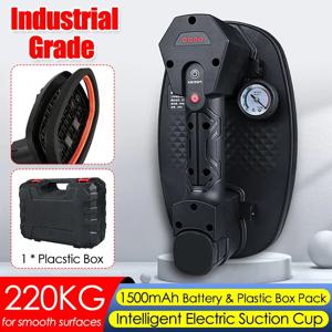 220kg 부하 산업 등급 전기 진공 흡입 컵 헤비 리프터 화강암 유리 타일 빨판 리프팅 도구 1500mAh 박스 팩