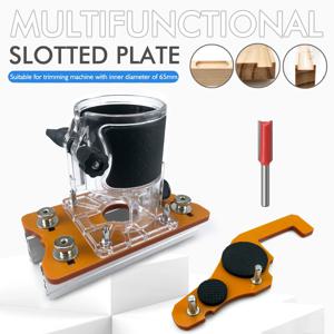 65mm 트리밍 기계 용 2 In 1 슬롯 형 브래킷 보이지 않는 패스너 옷장 찬장 패널 펀치 로케이터 알루미늄 스케일 포함