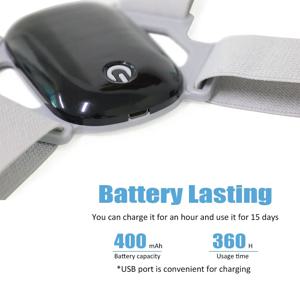 스마트 교정 벨트 센서 보조기 보이지 않는 알림 성인 및 어린이 앉아 자세 꼽추 뒤로 스마트 자세 교정기