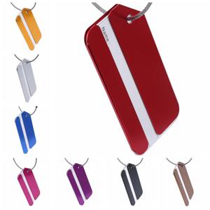 가방 용 수하물 태그 패션 솔리드 컬러 여성 남성 가방 가방 라벨 태그 이름 ID 주소 휴대용 여행 액세서리