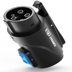 EVDANCE Tesla-J1772 충전 어댑터 80A 250V J1772 EV 충전기 어댑터 Tesla 고전력 모바일 커넥터와 호환 가능