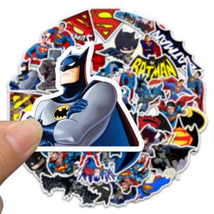 45PCS 디즈니 마블 스티커 애니메이션 배트맨 스티커 데칼 DIY 스케이트 보드 자동차 오토바이 멋진 슈퍼 히어로 스티커 어린이 장난감