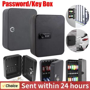 키 캐비닛 벽 마운트, 키/코드 잠금 키 캐비닛 보안 잠금 박스, 키홀더 박스, 20 키 후크 키 관리