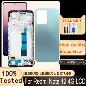 Xiaomi Redmi Note 12 4G 23021RAAEG 22111317I 용 TFT Redmi Note 12 4G LCD 용 LCD 디스플레이 터치 스크린 디지타이저 패널 어셈블리