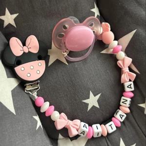 2024 사용자 정의 이름 나무 맞춤형 아기 젖꼭지 체인 클립 실리콘 구슬 더미 젖꼭지 홀더 가드 Teether 펜던트 신생아 선물