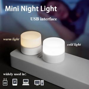 미니 USB LED 야간 조명 테이블 램프 룸 플러그 북 리딩 장식품 따뜻한 백색 눈 보호 도매 침실용