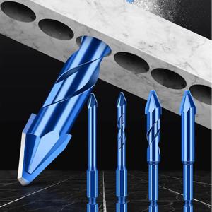 유리 타일 및 벽을 드릴링하기 위한 육각 섕크가 있는 5/4/1PCS 카바이드 편심 드릴 비트 세트 - 6-12mm 드릴링 도구 세트