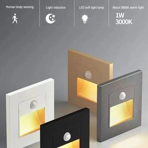 PIR 모션 감지기 센서 LED 계단 조명 적외선 인체 유도 램프, 오목한 계단 사다리 계단 침실 장식
