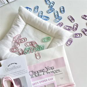 10 개/대 미니 Ins Koean 종이 클립 귀여운 단순 하트 스타일 비 끈적 메모 패드 클립 DIY 장식 Kpop Photocard 패키지 핀