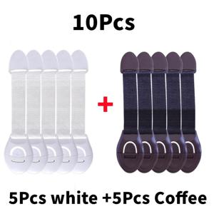 어린이 안전 캐비닛 잠금 아기 보안 보호 서랍 도어 캐비닛 잠금 플라스틱 보호 어린이 안전 도어 잠금 스트랩